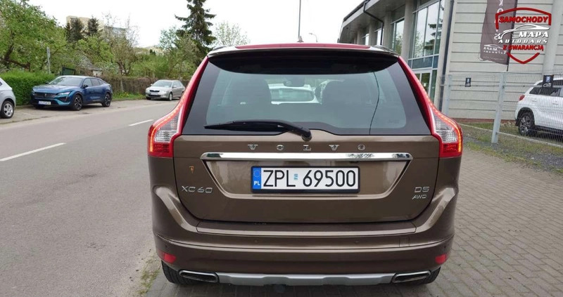 Volvo XC 60 cena 89900 przebieg: 145259, rok produkcji 2016 z Mieszkowice małe 407